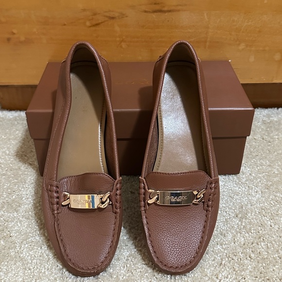 Coach Olive Pebble Grain Leather in Saddle - Picture 3 of 6